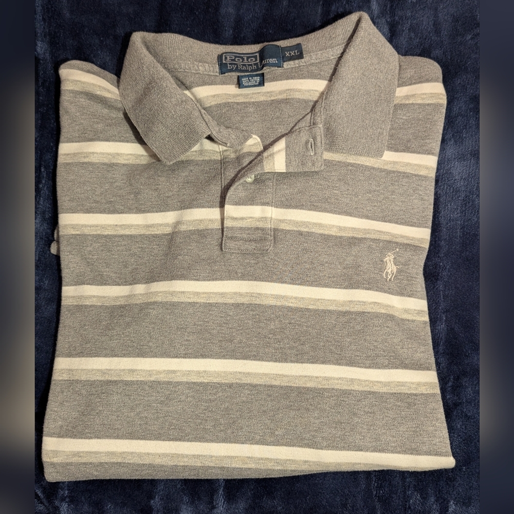 Polo by Ralph Lauren Grey Stripes 100% Cotton